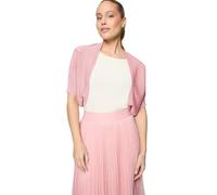 Strickjacke ZERO "Damen kurzarm", Damen, Gr. M, rosa (bridal rose), Obermaterial: 70% Viskose, 30% Polyester, unifarben, festlich, oversize, eng, Strickjacken Strickjacke, Plain/ ohne Details (6588202