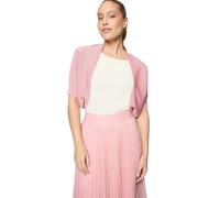 Strickjacke ZERO "Damen kurzarm", Damen, Gr. S, bridal rose, Obermaterial: 70% Viskose 30% Polyester, unifarben, festlich, oversize, eng, Strickjacken Strickjacke, Plain/ ohne Details (65882023-S) bri