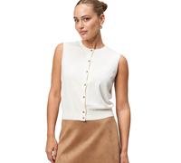 zero Feinstrickweste Damen ecru, 34