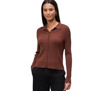 Strickjacke ZERO "Damen mit Knopfleiste", Damen, Gr. 42, cappuccino, Strick, Obermaterial: 67% Viskose, 33% Polyamid, Strukturmuster, figurbetont normal, eng, Strickjacken Strickjacke, Knopfleiste (34