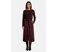 Strickjacke ZERO "Damen mit Rüschen", Damen, Gr. 44, schwarz braun melange, Strick, Obermaterial: 57% Polyester, 17% Polyacryl, 16% Baumwolle, 6% Elasthan, 4% Wolle, gerade normal, Rundhals, Strickjac