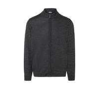MAERZ Muenchen - Strickjacke Zip 1/1 Arm anthrazit - Gr. - 50