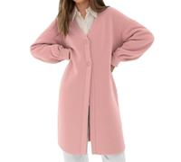 Strickjacken Damen Strickjacke Pullover & Strickjacken Für Damen Wolljacke Boucle Jacke Cardigan Sweatblazer Oversize Blazer Long Lang Trachtenjacke Strickmantel Baumwolle