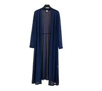 Strickjacken Für Damen, Damen-Bolero Aus Schlichtem Mesh Mit Langem Wasserfall-Cardigan Sommer-Shrug Langärmlig Durchscheinend Leichte Jacke Kimono-Kaftan Mit Offener Vorderseite Badeanzug-Überzu