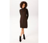 Strickkleid ANISTON CASUAL, Damen, Gr. 36, N-Gr, braun, Feinstrick, Obermaterial: 40% Polyacryl, 40% Viskose, 20% Polyamid, unifarben, figurumspielend kniefrei, Rippstrickbündchen, Kleider Strickkleid
