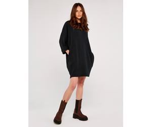 Strickkleid APRICOT "Cocoon-Minikleid", Damen, Gr. S (36), N-Gr, grün, Strick, Obermaterial: 57% Viskose CV. 41% Polyester PES. 2% Elasthan EL., unifarben, Rundhals, Rippbündchen, Kleider Strickkleid,