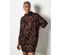 Strickkleid APRICOT "im Cocoon-Stil", Damen, Gr. M (38), Feinstrick, braun (rust), Feinstrick, , Modisch, relaxed fit, Kleider Strickkleid, mit weitem Rollkragen (47746361-M) rust