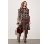 Strickkleid APRICOT "Midikleid", Damen, Gr. 8, Normalgrößen, braun, Modisch, Kleider Strickkleid, mit ausgestelltem Rock (68876039-34) braun