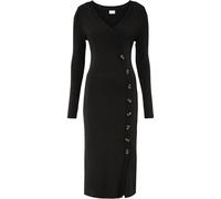 Strickkleid BONPRIX "Strickkleid aus Viskose-Mix", Damen, Gr. 40/42 (M), N-Gr, schwarz, Obermaterial: 80% Viskose, 20% Polyamid, figurbetont, Kleider Strickkleid, für eleganten Look, aus Viskose-Mix, 