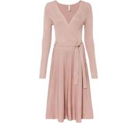 Strickkleid BONPRIX, Damen, Gr. 44/46 (L), N-Gr, rosa, Obermaterial: 70% Viskose, 30% Polyamid, ausgestellt, Kleider Strickkleid, aus Viskose und Polyamid, ausgestellte Passform, eleganter Stil (12726