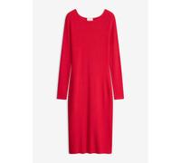 Strickkleid BONPRIX, Damen, Gr. 44/46 (L), N-Gr, rot (tiefrot), Obermaterial: 50% Viskose, 26% Polyamid, 24% Polyester, eng, Kleider Strickkleid, für modischen Auftritt, aus Viskose, Polyamid und Poly