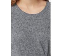 Comma Strickkleid aus Wollmix mit Bindedetail Grau Größe 42