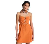 Strickkleid BILLABONG "Lima Mini", Damen, Gr. S, US-Größen, saffron, Obermaterial: 85% Walkfrottier, 15% Leinen;, Kleider Strickkleid (93763868-S) saffron