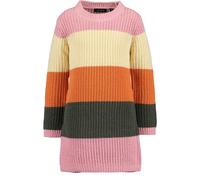 Strickkleid BLUE SEVEN, Mädchen, Gr. 116, N-Gr, pink (azalee), Strick, Obermaterial: 100% Polyester, colorblocking, geringelt, gestreift, regular fit, Rundhals, Strickkante, Kleider Strickkleid (61221