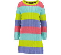 Strickkleid BLUE SEVEN, Mädchen, Gr. 92, N-Gr, zitrone, Strick, Obermaterial: 50% Baumwolle, 50% Polyacryl, colorblocking, regular fit kniefrei, Rundhals, Strickkante, Kleider Strickkleid (40772933-92