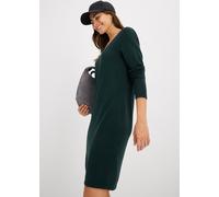 Strickkleid BONPRIX "Strickkleid", Damen, Gr. 44/46 (L), N-Gr, grün (tiefgrün), Obermaterial: 70% Baumwolle, 30% Polyamid, loose fit, Kleider Strickkleid, für den Alltag, aus Baumwolle und Polyamid, l