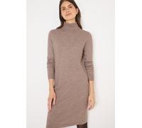 Cecil Damen Rollkragenkleid kuschelig Chocolate Mousse Melange XL