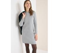 Strickkleid CECIL, Damen, Gr. XL (44), N-Gr, Langarm, Strick, grau (luna grau melange), Strick, Obermaterial: 42% Baumwolle, 42% Polyacryl, 16% metallisierte Fasern, unifarben, bequem kniefrei, Rundha