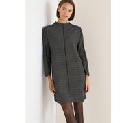 Strickkleid CECIL, Damen, Gr. XL (44), N-Gr, schwarz, Jersey, Obermaterial: 77% Baumwolle, 19% Polyester, 4% Elasthan, gemustert, kniefrei, Rundhals, Kleider Strickkleid, im zweifarbigen Look (1519331