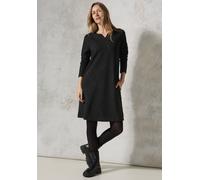 Strickkleid CECIL, Damen, Gr. XS (36), US-Größen, schwarz, Stoff, 66% Polyester, 20% Viskose, 10% metallisierte Fasern, 4% Elasthan, gemustert, normal kniefrei, Rundhals, Bündchen, Kleider Strickkleid