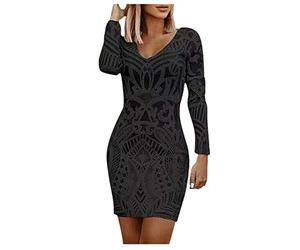 Strickkleid Damen Winter Midi Strickkleider Muster Lässig Pulloverkleider Bodycon Slim Fit Winterkleider Länger Ärmel Gestrickt Minikleid Knielang Winterkleid Zopfmuster Festlich Partykleid Wollkleid