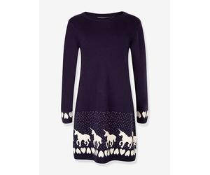 Strickkleid Einhörner Happy Girls Mädchen blau Gr. 122