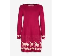 Strickkleid Einhörner Happy Girls Mädchen granatapfel Gr. 98