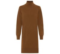 Strickkleid GANT "SUPERFINE LAMBSWOOL KNIT", Damen, Gr. L, N-Gr, warm khaki, Strick, Obermaterial: 100% Wolle, ca. Mitte Knie, Rippbündchen, Kleider Strickkleid, Winterkleid, relaxed fit, Rollkragen,