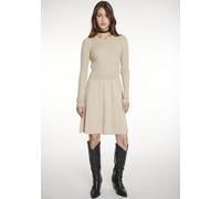 Strickkleid HAILY’S "SH V DR Au44relia", Damen, Gr. M, N-Gr, beige (beige marl), Strick, Obermaterial: 50% Viskose, 27% Nylon, 23% Polyester, meliert, Rundhals, Kleider Strickkleid (94249368-M) beige