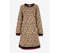 Strickkleid Happy Girls Mädchen mit Leoprint beige Gr. 164
