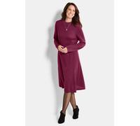 Strickkleid in femininer A-Linie rot 48