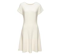 Strickkleid LASCANA "aus hochwertigem Feinstrick, nahtloser Strick, superelastisch", Damen, Gr. 34, N-Gr, beige (creme), Strick, Obermaterial: 50% Baumwolle, 50% Viskose, unifarben, figurumspielend ca