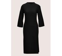 Strickkleid MADELEINE "Strickkleid Halbarm Kaschmir-Strickkleid in Midilänge", Damen, Gr. 42, N-Gr, schwarz, Obermaterial: 90% Schurwolle WV. 10% Kaschmir WS., Modern, normal, Kleider Strickkleid, Fem