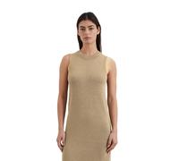 Strickkleid MARC O'POLO "aus Bio-Baumwolle-Leinen-Mix", Damen, Gr. 42, Normalgrößen, beige (m723), Obermaterial: 52% Baumwolle, 48% Leinen; Futter: 100% Nicht verfügbar, unifarben, slim fit wadenlang,