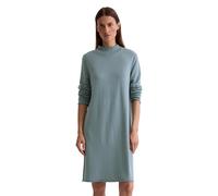Strickkleid MARC O'POLO "aus edlem Schurwolle-Viskose-Mix", Damen, Gr. 38, Normalgrößen, slate blau, Obermaterial: 37% Polyamid, 34% Schurwolle, 25% Viskose, 4% Elasthan, unifarben, regular fit kniela