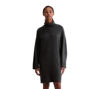 Strickkleid MARC O'POLO "aus softem Merinowolle-Mix", Damen, Gr. 32, Normalgrößen, grau (schwarz), Obermaterial: 80% Wolle, 20% Polyamid, unifarben, loose fit, Rippbündchen, Kleider Strickkleid (87436