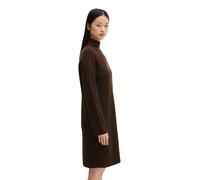Strickkleid MARC O'POLO "aus weichem Schurwolle-Mix", Damen, Gr. L, Normalgrößen, braun (burnt coffee), Obermaterial: 80% Wolle (Schafwolle), 20% Polyamid, unifarben, loose fit knielang, Bündchen, Kle