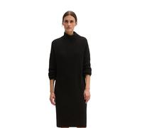 Strickkleid MARC O'POLO "aus weichem Schurwolle-Mix", Damen, Gr. L, Normalgrößen, schwarz, Obermaterial: 80% Wolle (Schafwolle), 20% Polyamid, unifarben, loose fit knielang, Bündchen, Kleider Strickkl