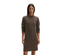Strickkleid MARC O'POLO "aus weichem Schurwolle-Mix", Damen, Gr. XXL, Normalgrößen, Langarm, braun (stone braun melange), Obermaterial: 50% Schurwolle, 33% Viskose, 17% Polyamid, unifarben, slim fit k