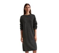 Strickkleid MARC O'POLO, Damen, Gr. 44, N-Gr, grau (night grau melange), Strick, Obermaterial: 49% Schurwolle, 25% Alpaka, 24% Polyamid, 2% Elasthan, unifarben, relaxed fit ca. Mitte Knie, Rundhals, K
