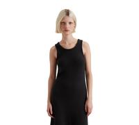 Strickkleid MARC O'POLO DENIM "aus Organic-Cotton-Slub-Garn", Damen, Gr. S, Normalgrößen, schwarz, Obermaterial: 100% Baumwolle, unifarben, relaxed fit lang, Rundhals, Rippbündchen, Kleider Strickklei