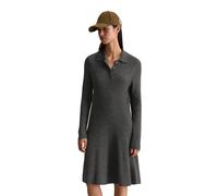 Strickkleid MARC O'POLO DENIM "aus softem Schurwolle-Mix", Damen, Gr. XL, Normalgrößen, anthra melange, Obermaterial: 40% Schurwolle, 40% Polyamid, 20% Viskose, unifarben, weit kurz, Kleider Strickkle