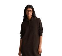 Strickkleid MARC O'POLO DENIM, Damen, Gr. M, N-Gr, braun (schwarz braun melange), Strick, Obermaterial: 72% Schurwolle, 26% Polyamid, 2% Elasthan, oversize kniefrei, Rippstrickbündchen, Kleider Strick