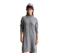 Strickkleid MARC O'POLO DENIM "oversize aus softem Schurwolle-Mix", Damen, Gr. XL, N-Gr, Langarm, Strick, schwarz shadow melange, Strick, Obermaterial: 72% Schurwolle, 26% Polyamid, 2% Elasthan, overs