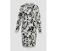 Strickkleid mit Intarsienmuster 38 schwarz 2158394.99A3.38