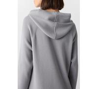 Strickkleid mit Kapuze und Raglanärmeln grau 34