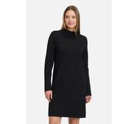 Strickkleid mit Stehkragen Schwarz Damen
