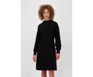 Strickkleid MONARI "Kleid Strick Lurex 92cm", Damen, Gr. 38, N-Gr, schwarz, Strick, Obermaterial: 46% Baumwolle, 45% Polyacryl, 9% metallisierte Fasern, unifarben, regular fit kniefrei, Rundhals, Ragl