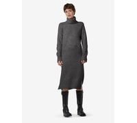 Strickkleid NOISY MAY "NMVIOLA L/S ROLLNECK KNIT DRESS FWD NOOS", Damen, Gr. XL, N-Gr, grau (dunkelgrau melange), Strick, Obermaterial: 98% Polyester, 2% Elasthan, meliert, Kleider Strickkleid (961625