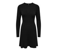 Strickkleid ONLY "ONLIBI LS O-NECK CABLE DRESS CC KNT", Damen, Gr. S, N-Gr, Langarm, Strick, schwarz, Strick, Obermaterial: 50% Viskose, 27% Nylon, 23% Polyester, unifarben, regular fit kurz, Rundhals